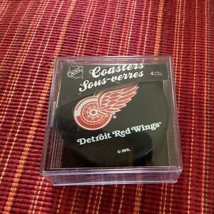 NHL Detroit Red Wings Black and Red NHL Coasters